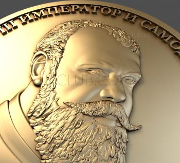 3D мадэль декоративная медаль, 3d stl модель, файл для чпу (STL)